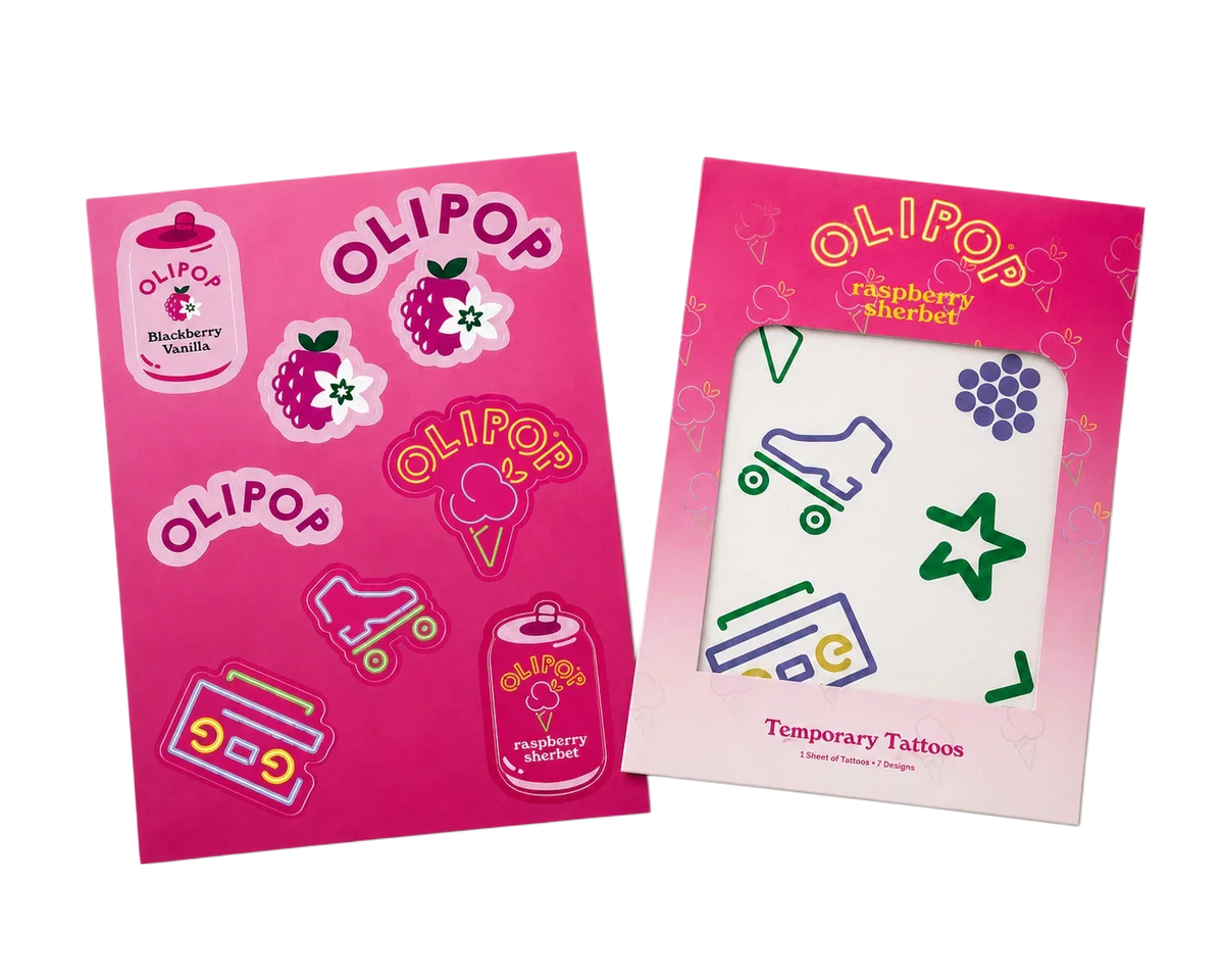 Berry Temporary Tattoo + Sticker Sheet